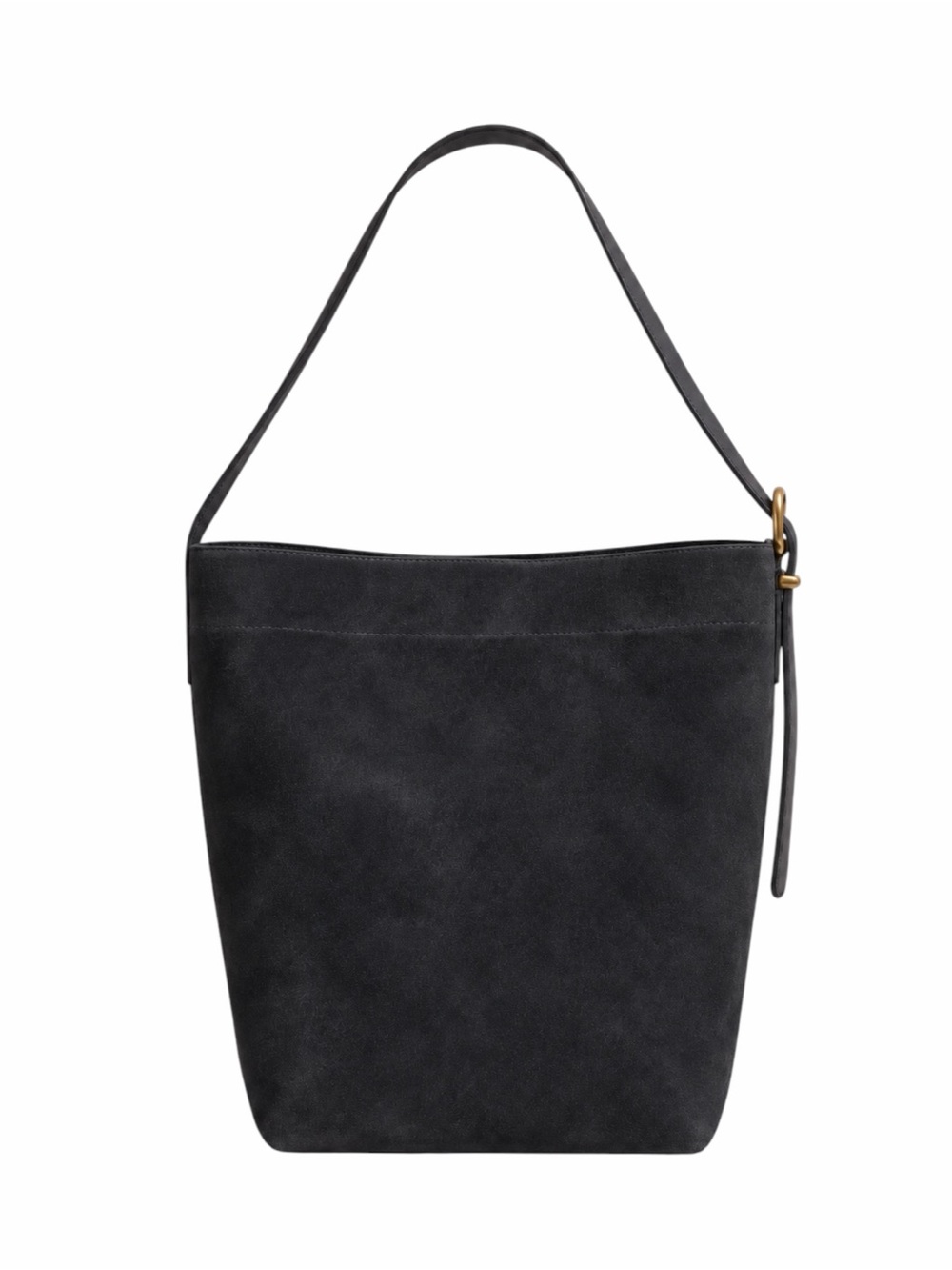 NWT – Madewell – The Essential Bucket Tote – Sleek Charcoal Suede - Sz. OS